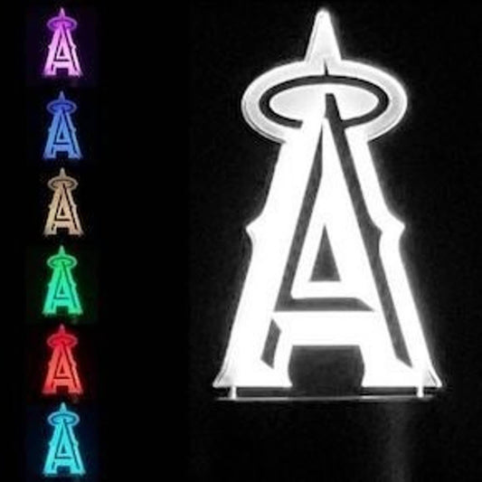 Los Angeles Angels 3D LED Night-Light 7 Color Changing Lamp w/ Touch Switch