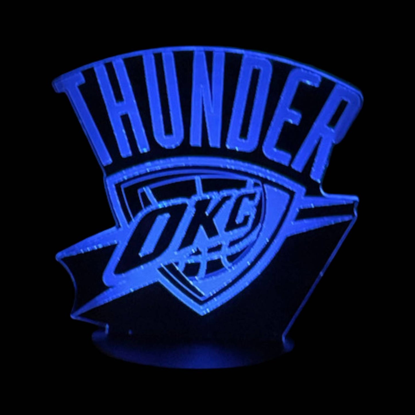 Oklahoma City Thunder 3D LED Night-Light 7 Color Changing Lamp w/ Touch Switch