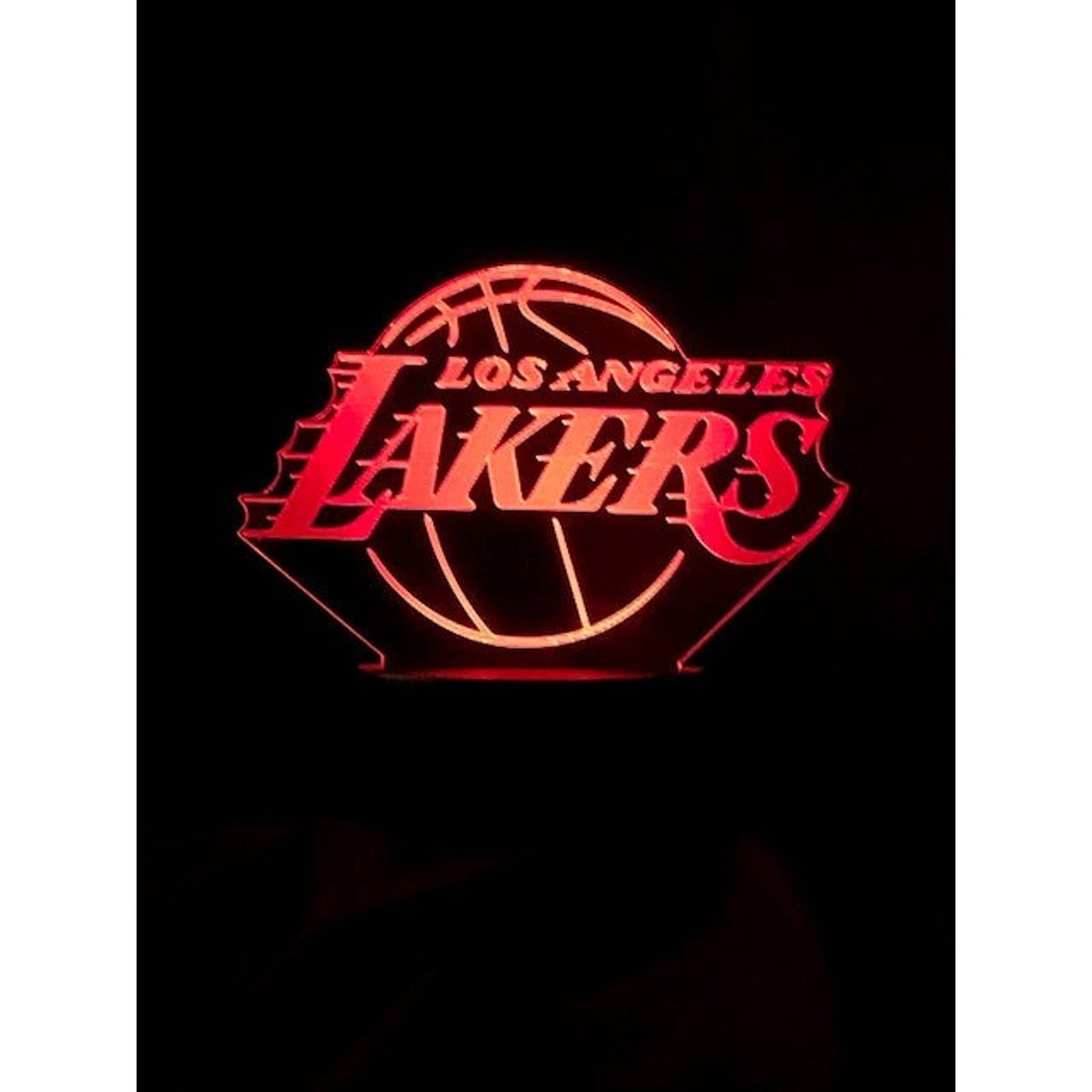 Los Angeles Lakers 3D LED Night-Light 7 Color Changing Lamp w/ Touch Switch
