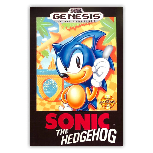 Sonic Hedgehog Video Game Poster Print Wall Art 16"x24"