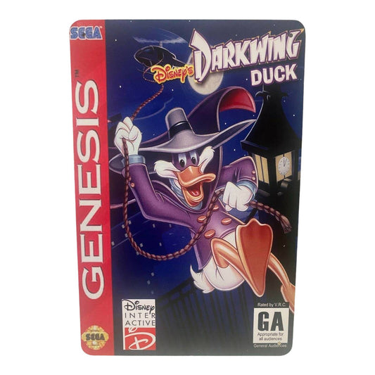 Darkwing Duck Video Game Cover Metal Tin Sign 8"x12"