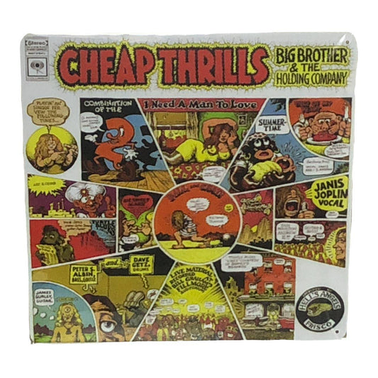 Big Brother & The Holding Company Album Cover Metal Tin Sign 12"x 12"