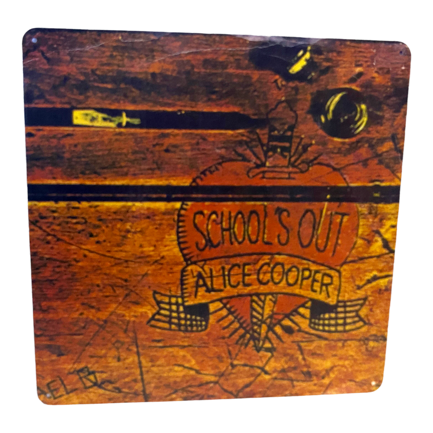 Alice Cooper School's Out Album Cover Metal Print Tin Sign 12"x 12"