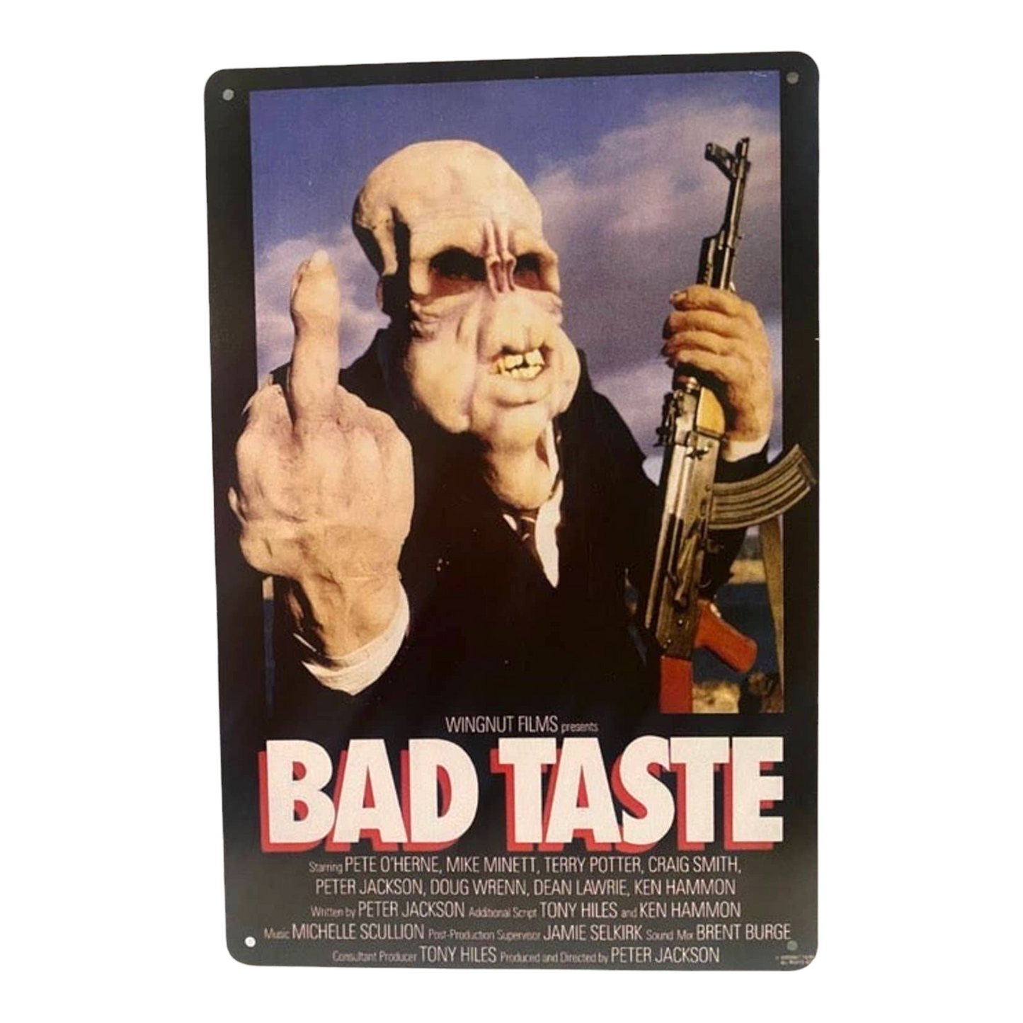 Bad Taste Movie Poster Metal Tin Sign 8"x12"
