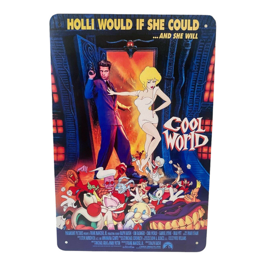Cool World Movie Poster Metal Tin Sign 8"x12"