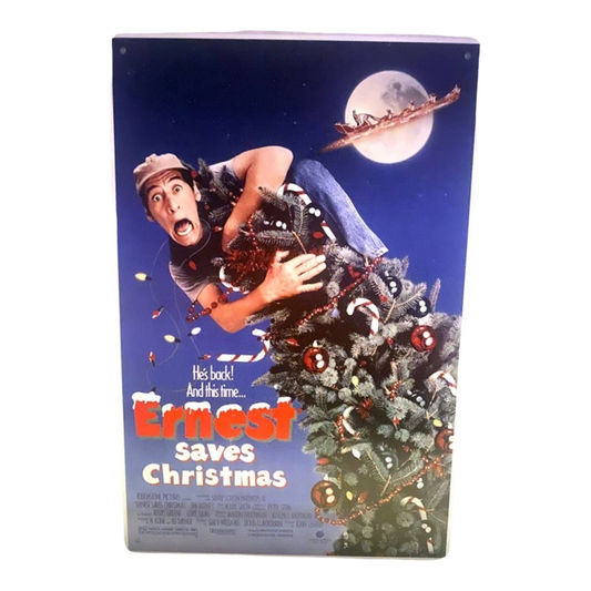 Ernest Saves Christmas Movie Poster Metal Tin Sign 8"x12"