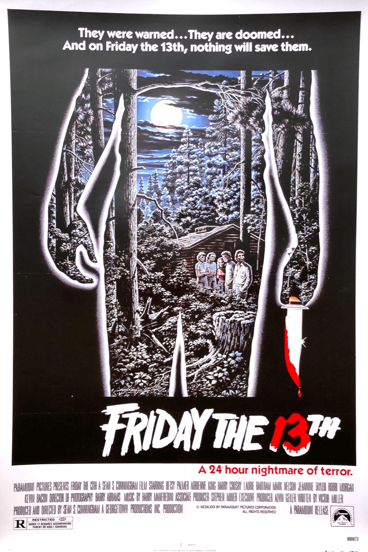 36" x 60" Friday the 13th Tapestry Wall Hanging Décor