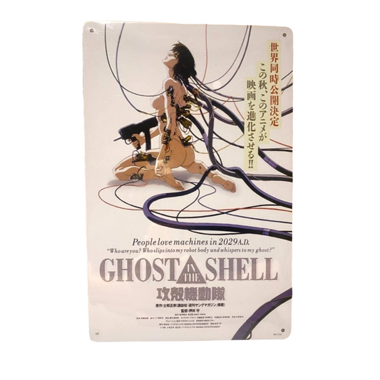 Ghost In The Shell Movie Poster Metal Tin Sign 8"x12"
