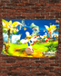 36" x 60" Sonic Tapestry Wall Hanging Décor