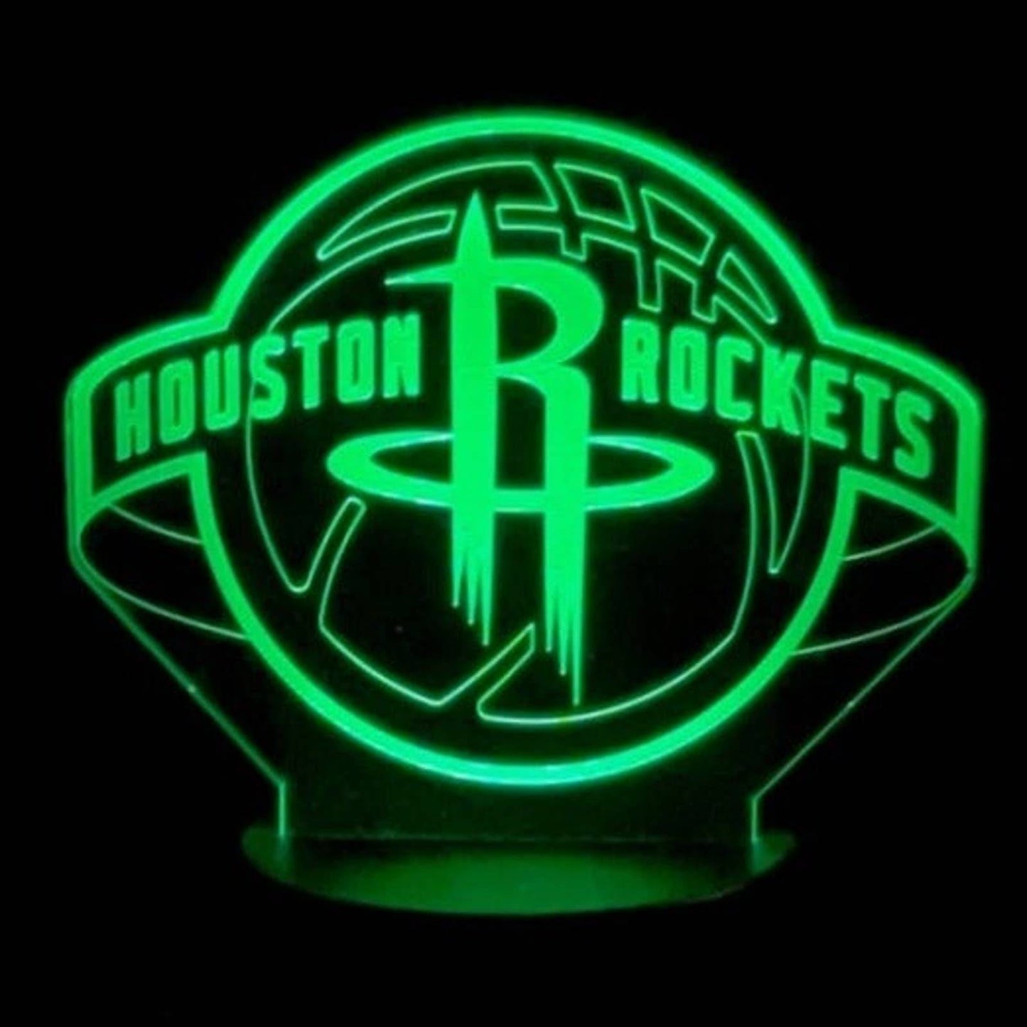 Houston Rockets 3D LED Night-Light 7 Color Changing Lamp w/ Touch Switch