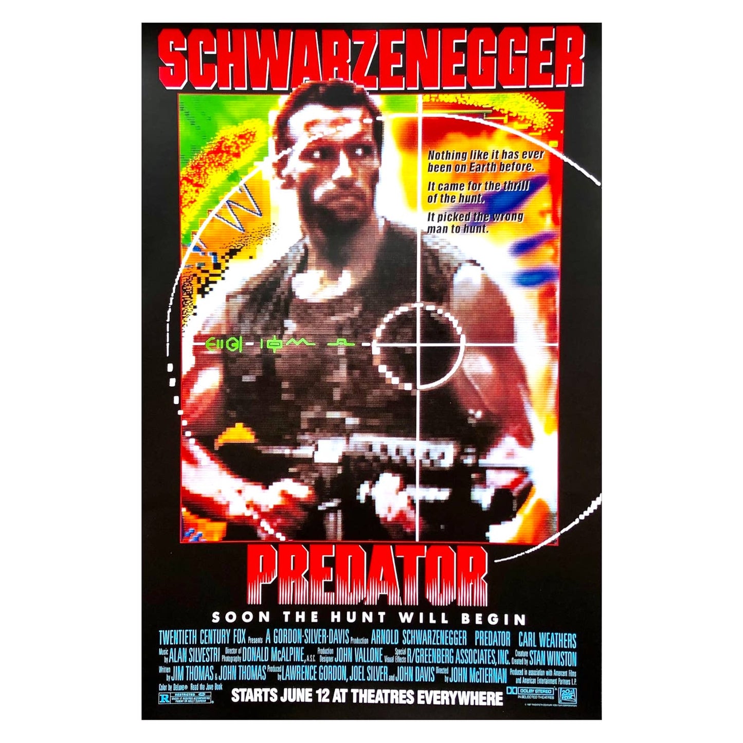 Predator Movie Poster Print Wall Art 16"x24"