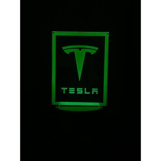 Tesla 3D LED Night-Light 7 Color Changing Lamp w/ Touch Switch