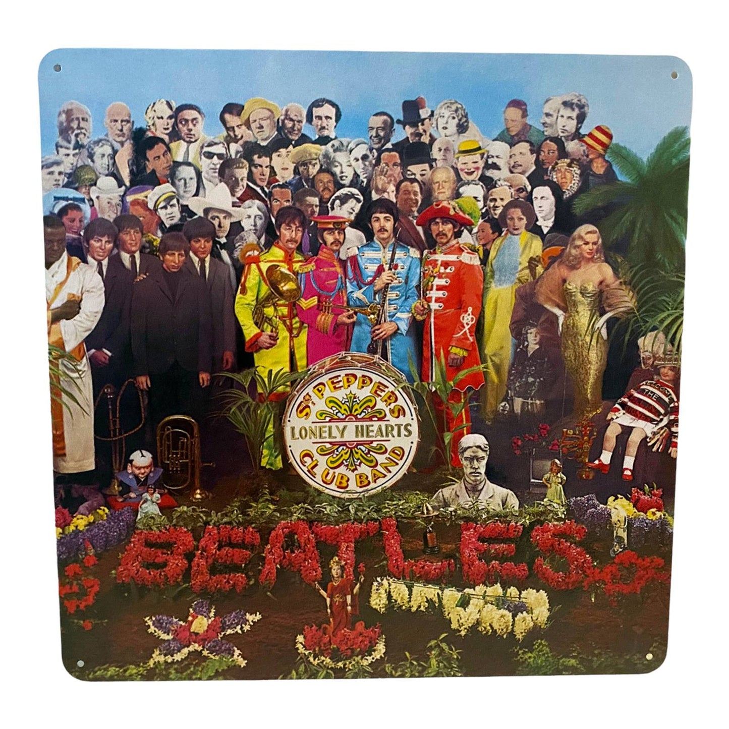 Beatles Sgt Peppers Album Cover Metal Print Tin Sign 12"x 12"
