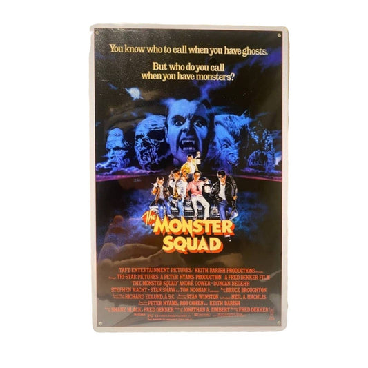 The Monster Squad Movie Poster Metal Tin Sign 8"x12"