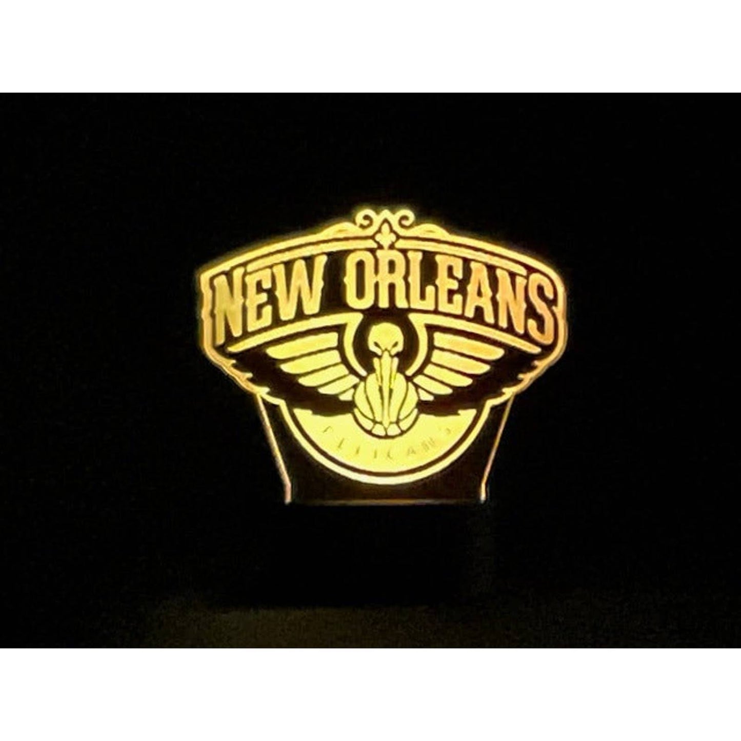 New Orleans Pelicans 3D LED Night-Light 7 Color Changing Lamp w/ Touch Switch