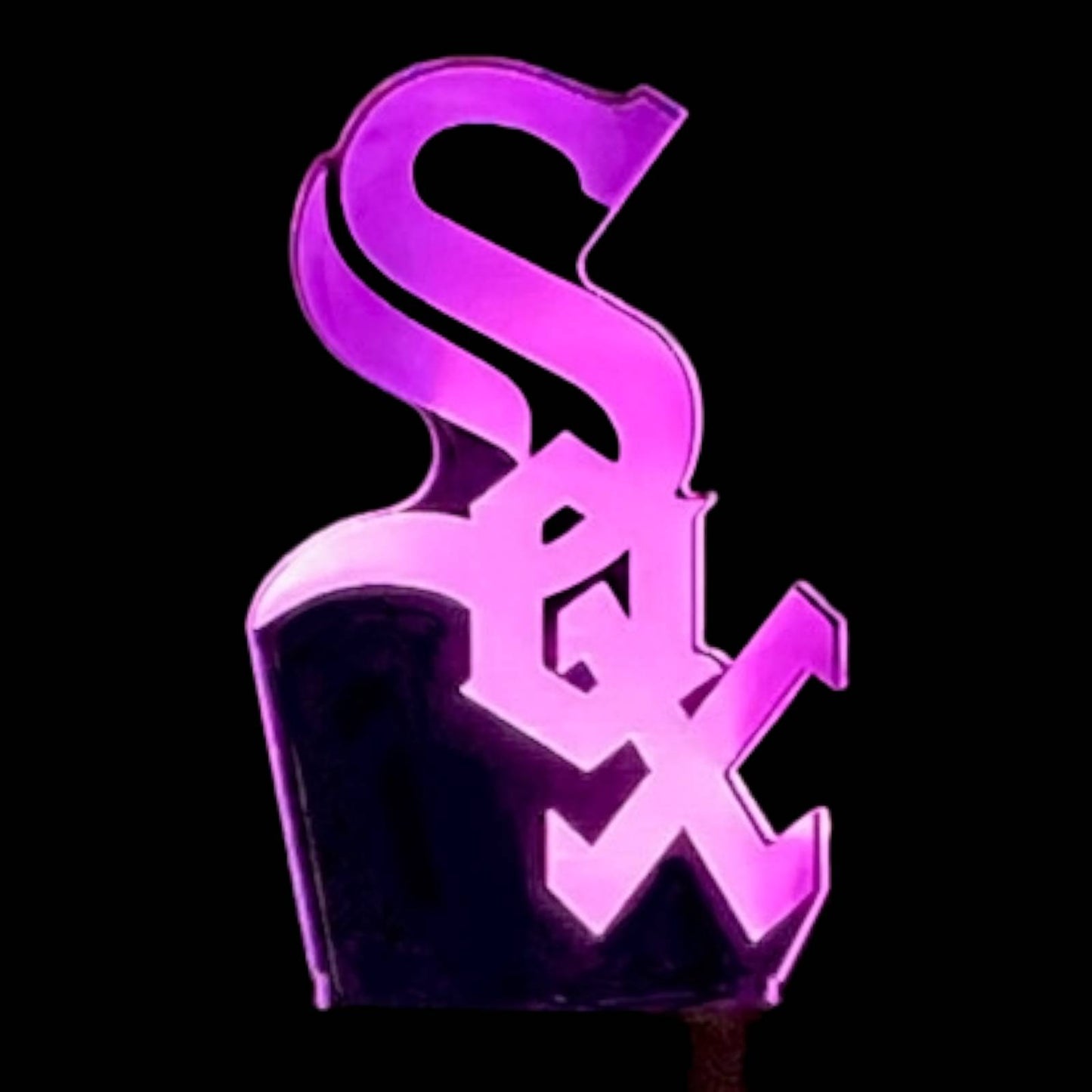 Chicago White Sox 3D LED Night-Light 7 Color Changing Lamp w/ Touch Switch