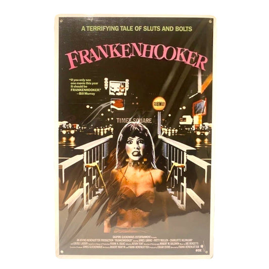 Frankenhooker Movie Poster Metal Tin Sign 8"x12"