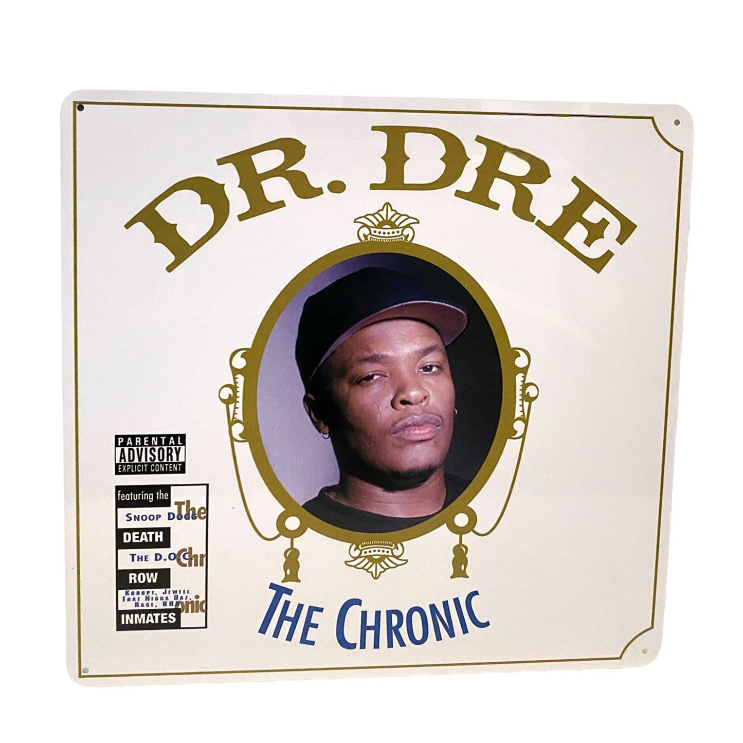 Dr Dre The Chronic Album Cover Metal Print Tin Sign, 12 x 12 Inches