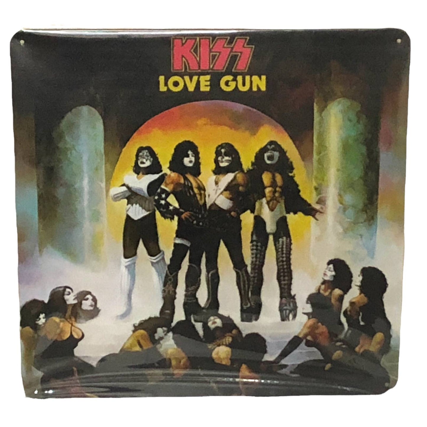 Kiss - Love Gun Album Cover Metal Print Tin Sign 12"x 12"