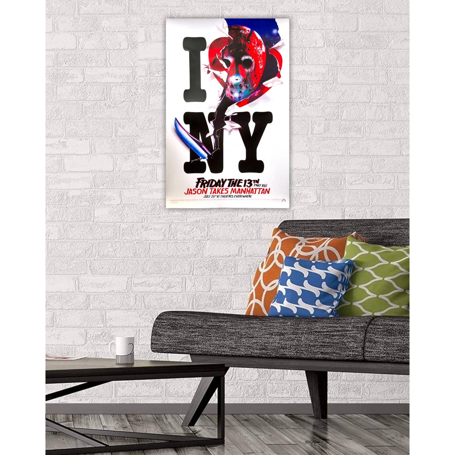 Friday the 13th Jason Takes Manhattan Movie Poster Print Wall Art 16"x24"