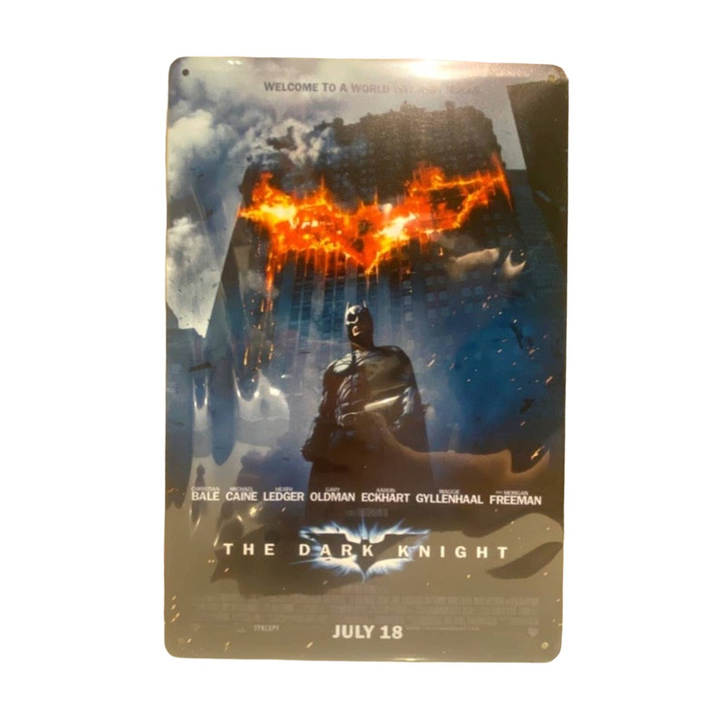 The Dark Knight (Batman) Movie Poster Tin Sign 8"x12"
