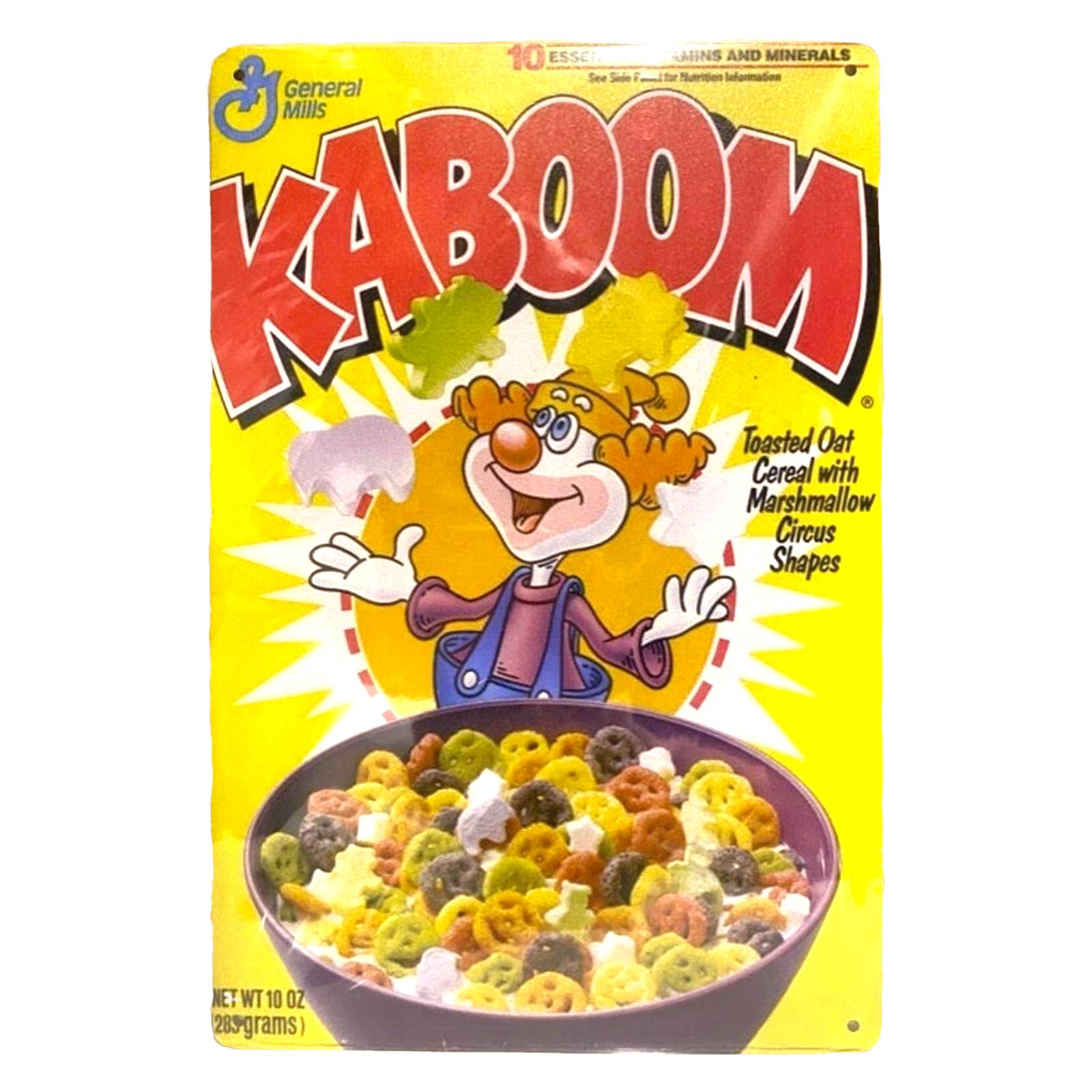 Kaboom Cereal Box Cover Poster Metal Tin Sign 8"x12" MadCatterAZ