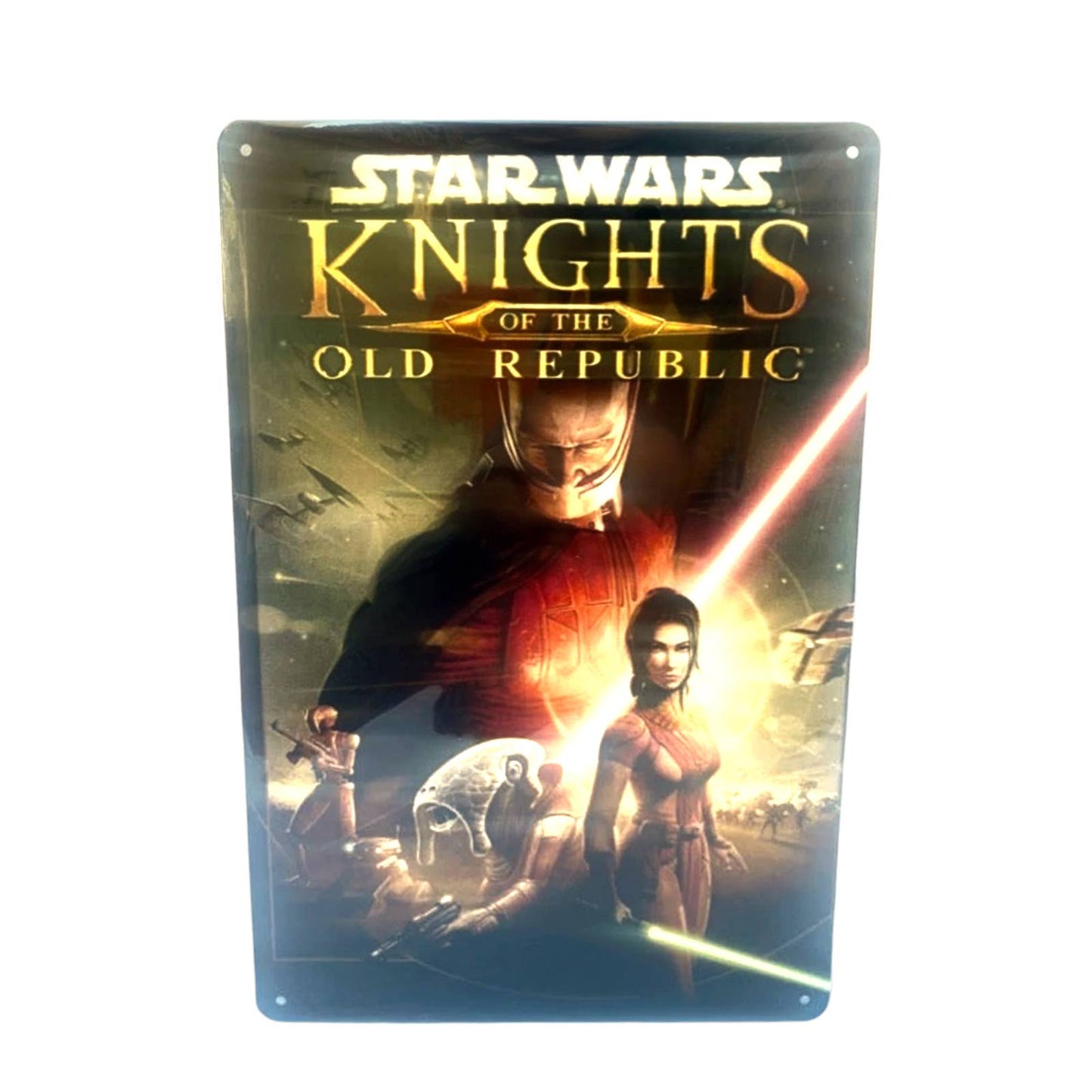 Star Wars Knights of the Old Republic Video Game Cover Metal Tin Sign 8"x12"