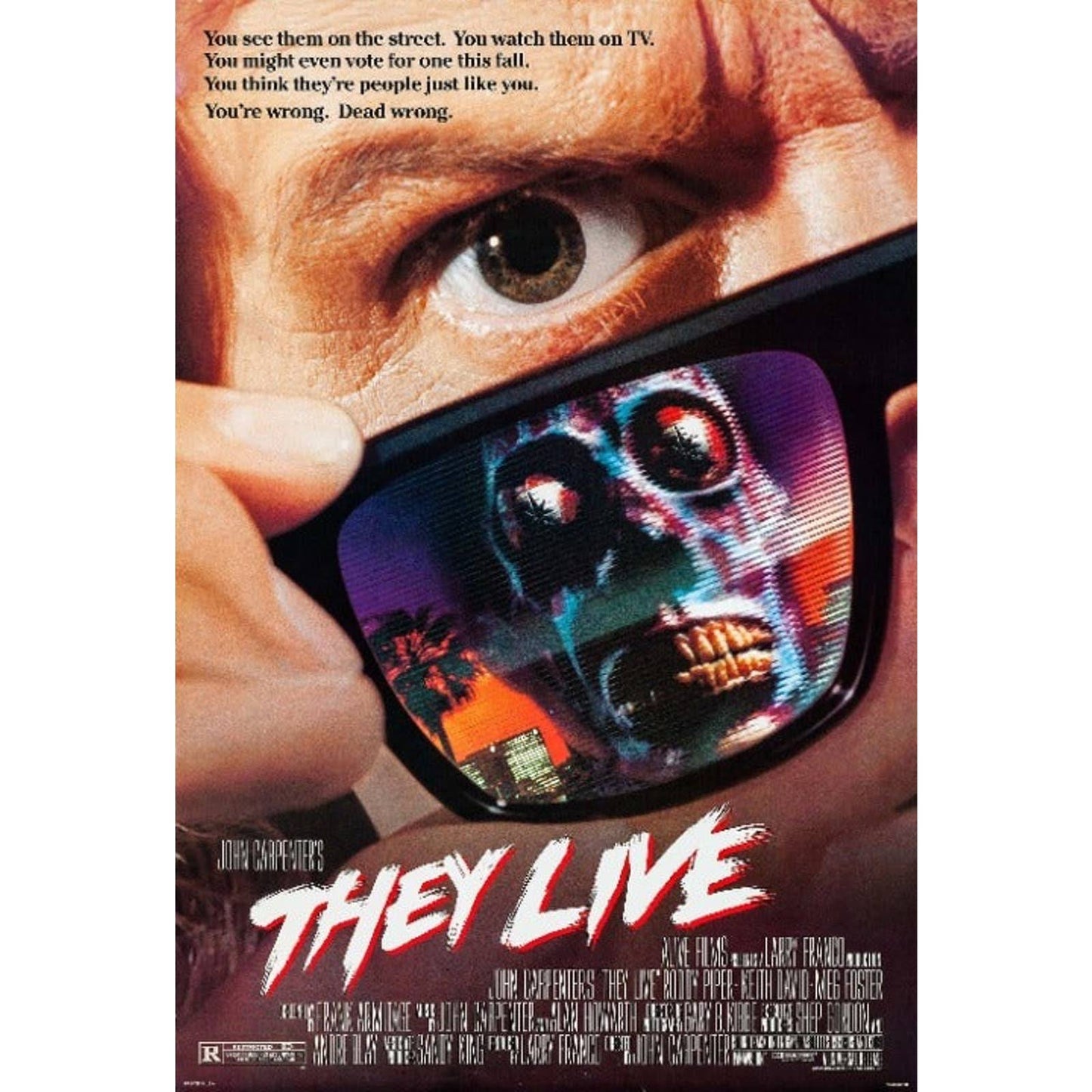 16” x 24" THEY LIVE Canvas Print Wall Art