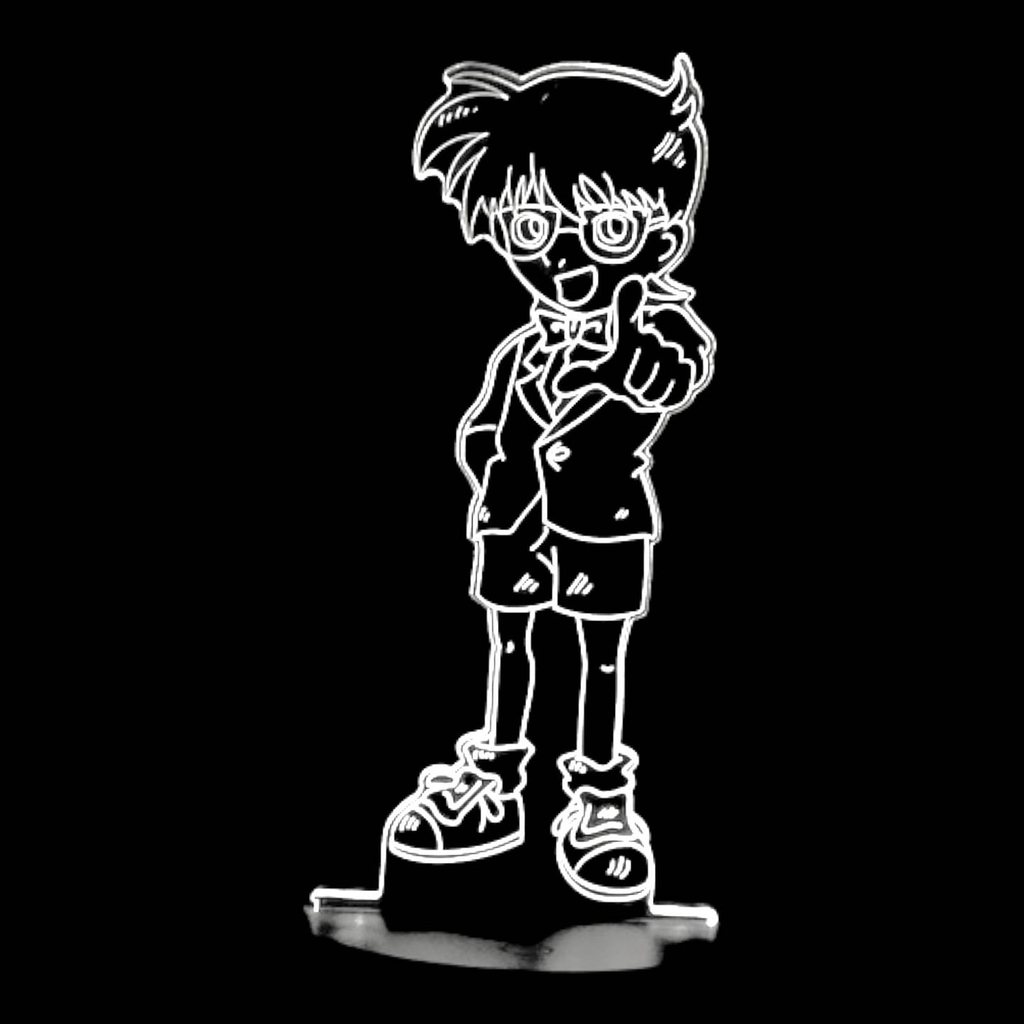 Detective Conan 3D LED Night-Light 7 Color Changing Lamp w/ Touch Switch