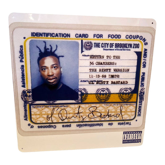 Ol Dirty Bastard - Return to the 36 Chambers Album Cover Metal Print Tin Sign 12"x 12"