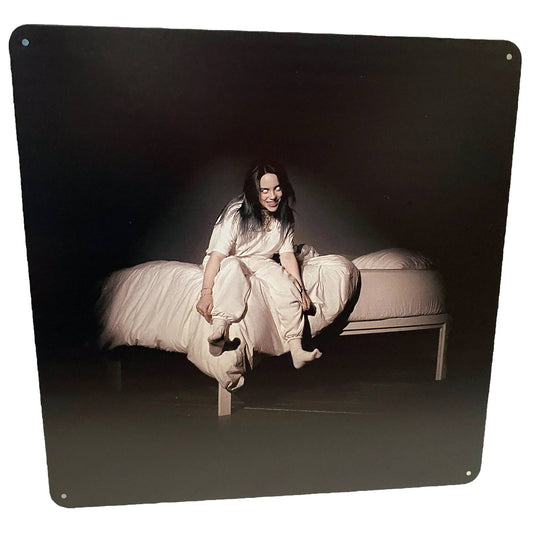Billie Ellish When We All Fall Asleep Album Cover Metal Print Tin Sign 12"x 12"