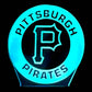 Pittsburgh Pirates 3D LED Night-Light 7 Color Changing Lamp w/ Touch Switch