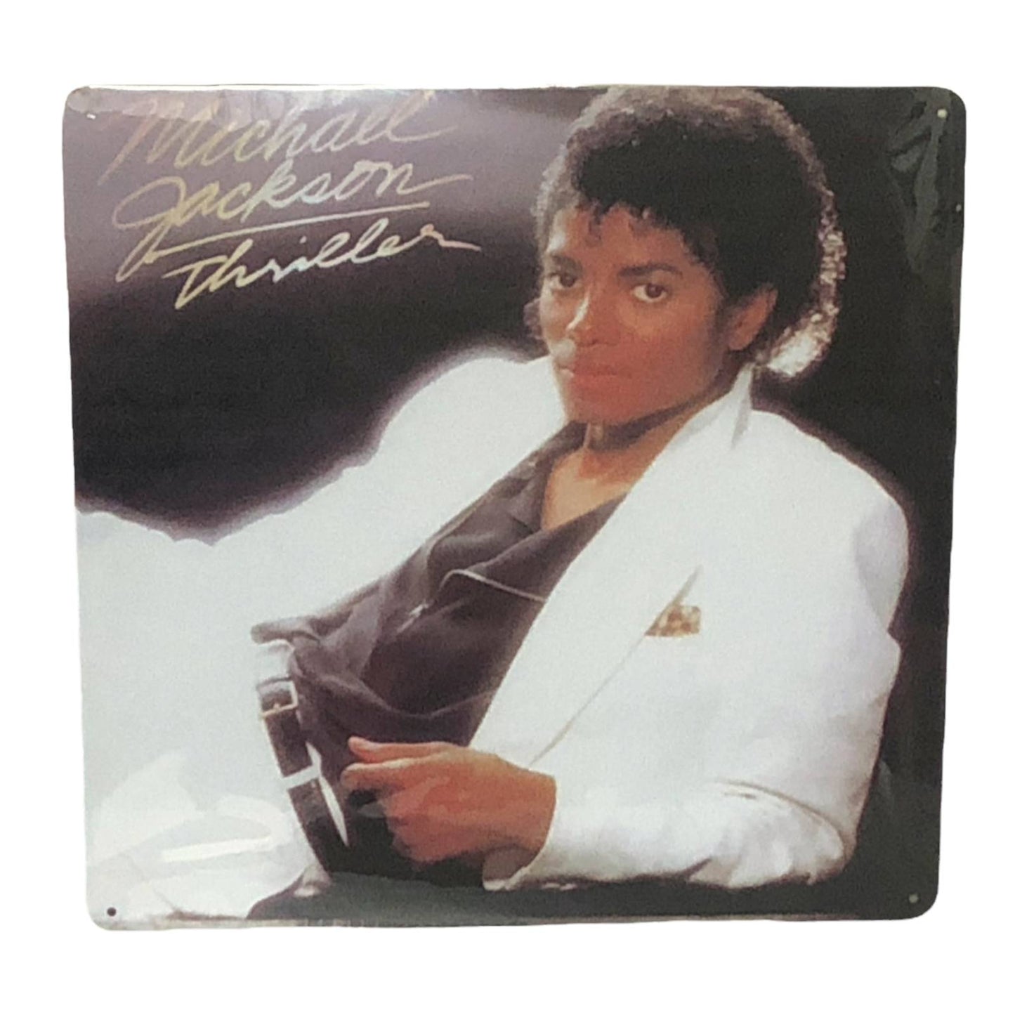Michael Jackson - Thriller Album Cover Metal Print Tin Sign 12"x 12"