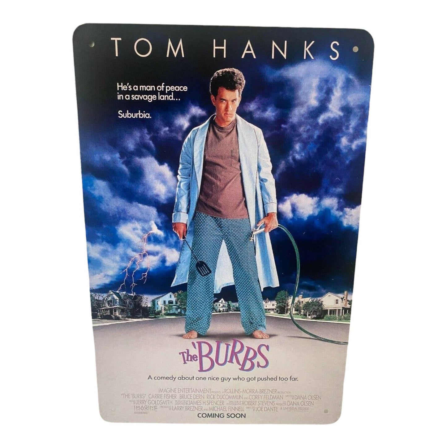 The Burbs Movie Poster Metal Tin Sign 8"x12"