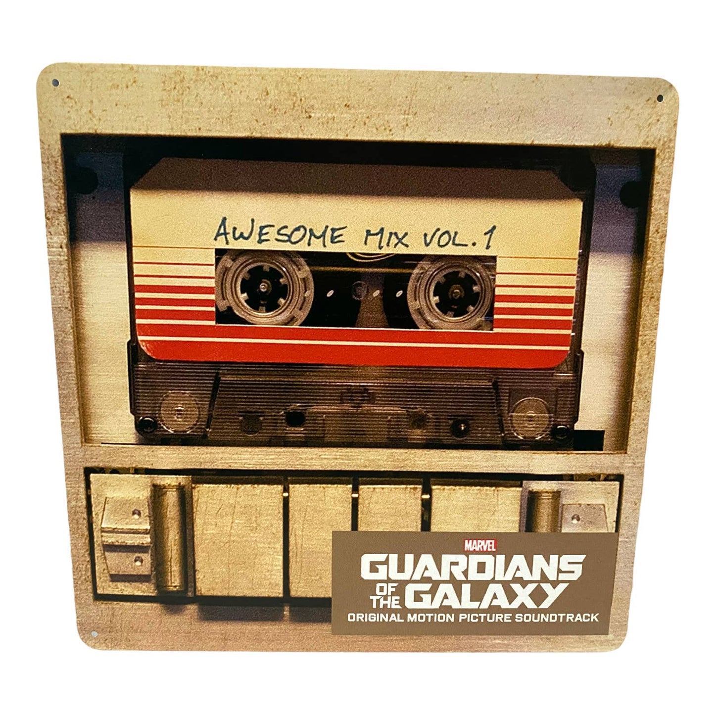 Guardians Of The Galaxy Awesome Mix Vol 1 Cover Metal Tin Sign 12"x 12"