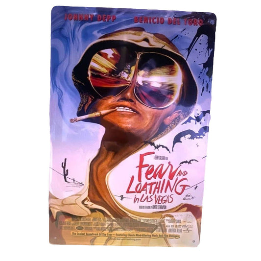 Fear and Loathing in Las Vegas Movie Poster Metal Tin Sign 8"x12"