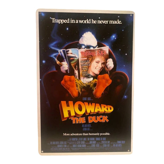 Howard the Duck Movie Poster Metal Tin Sign 8"x12"