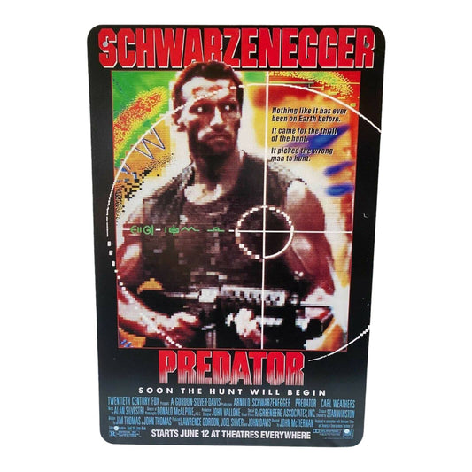 Predator Movie Poster Metal Tin Sign 8"x12"