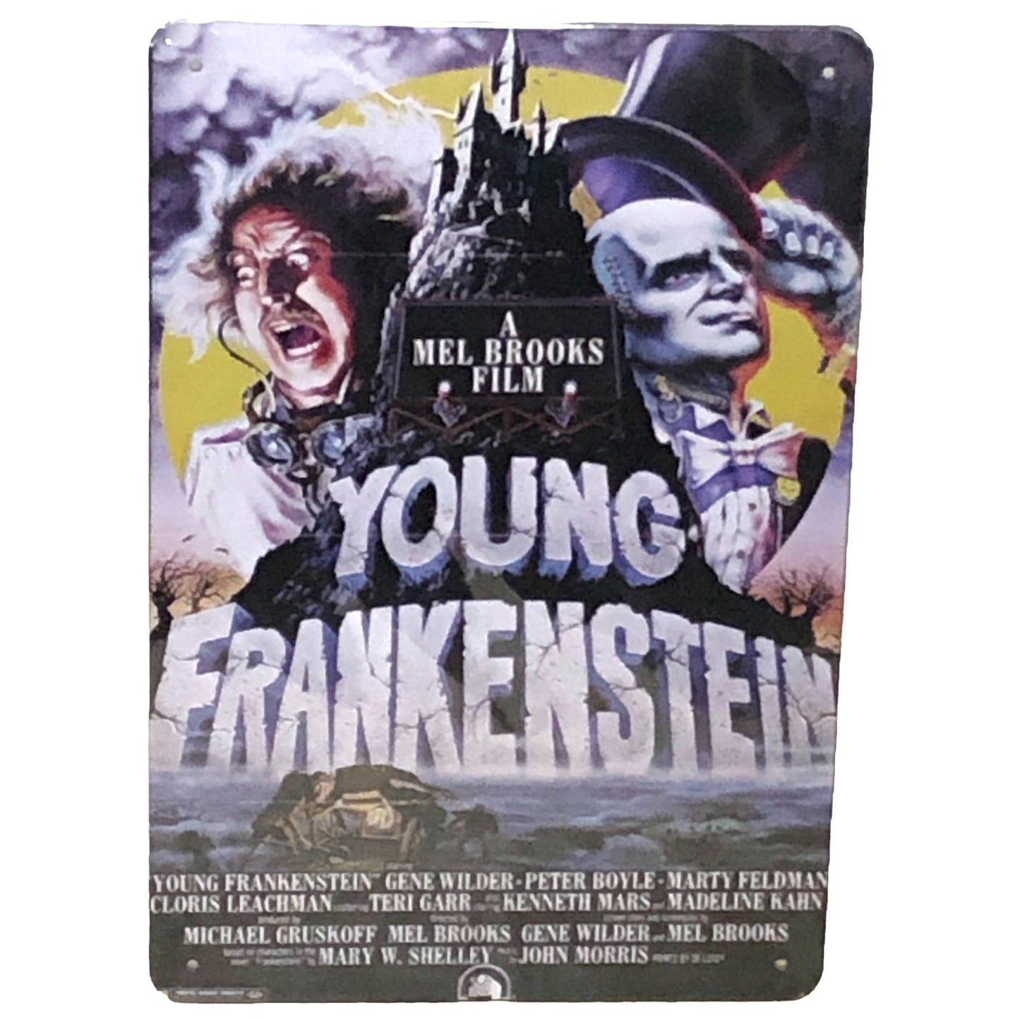 Young Frankenstein Movie Poster Metal Tin Sign 8"x12"