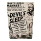 The Devil's Sleep Movie Poster Metal Tin Sign 8"x12"