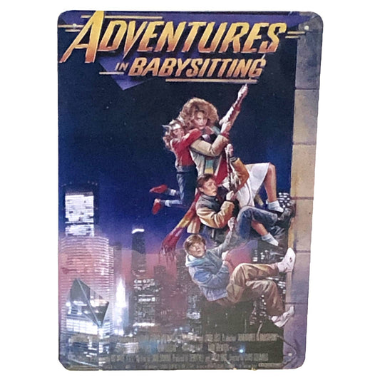 Adventures In Babysitting Movie Poster Metal Tin Sign 8"x12"