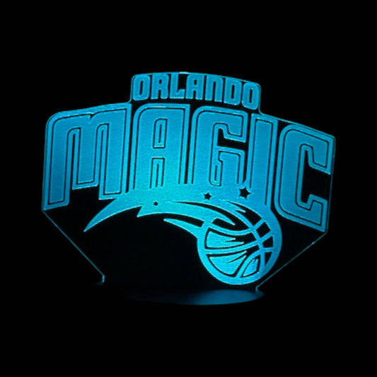 Orlando Magic 3D LED Night-Light 7 Color Changing Lamp w/ Touch Switch