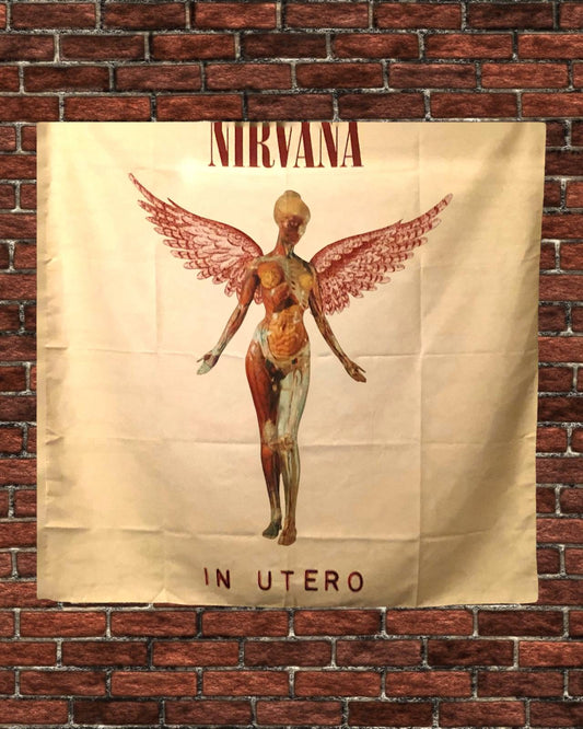 48" x 48" Nirvana 'Utero' Tapestry Wall Hanging Décor