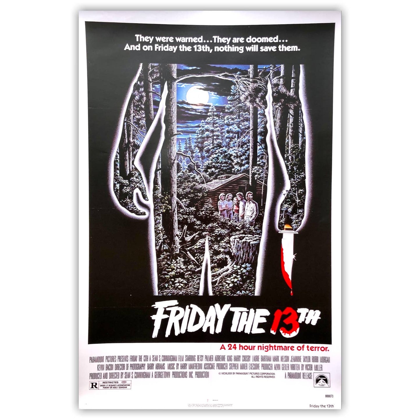 Friday the 13th Movie Poster Print Wall Art 16"x24"