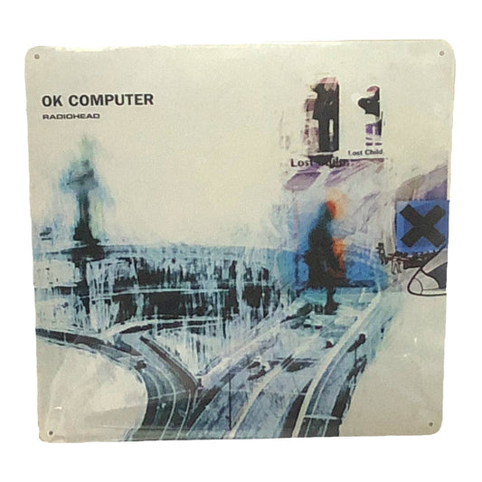 Radiohead - OK Computer Album Cover Metal Print Tin Sign 12"x 12"