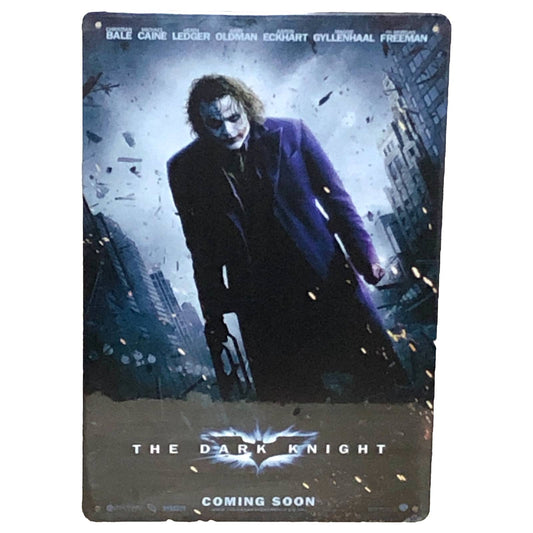 The Dark Knight Movie Poster Metal Tin Sign 8"x12"