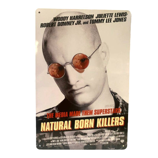 Natural Born Killers Movie Poster Metal Tin Sign 8"x12"