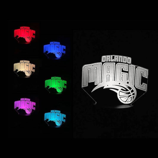 Orlando Magic 3D LED Night-Light 7 Color Changing Lamp w/ Touch Switch