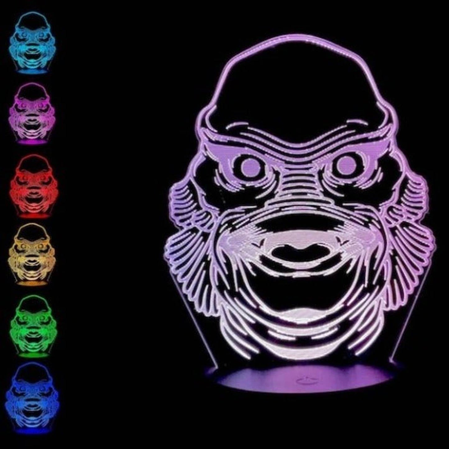 Creature From the Black Lagoon 3D LED Night-Light 7 Color Changing Lamp w/ Touch