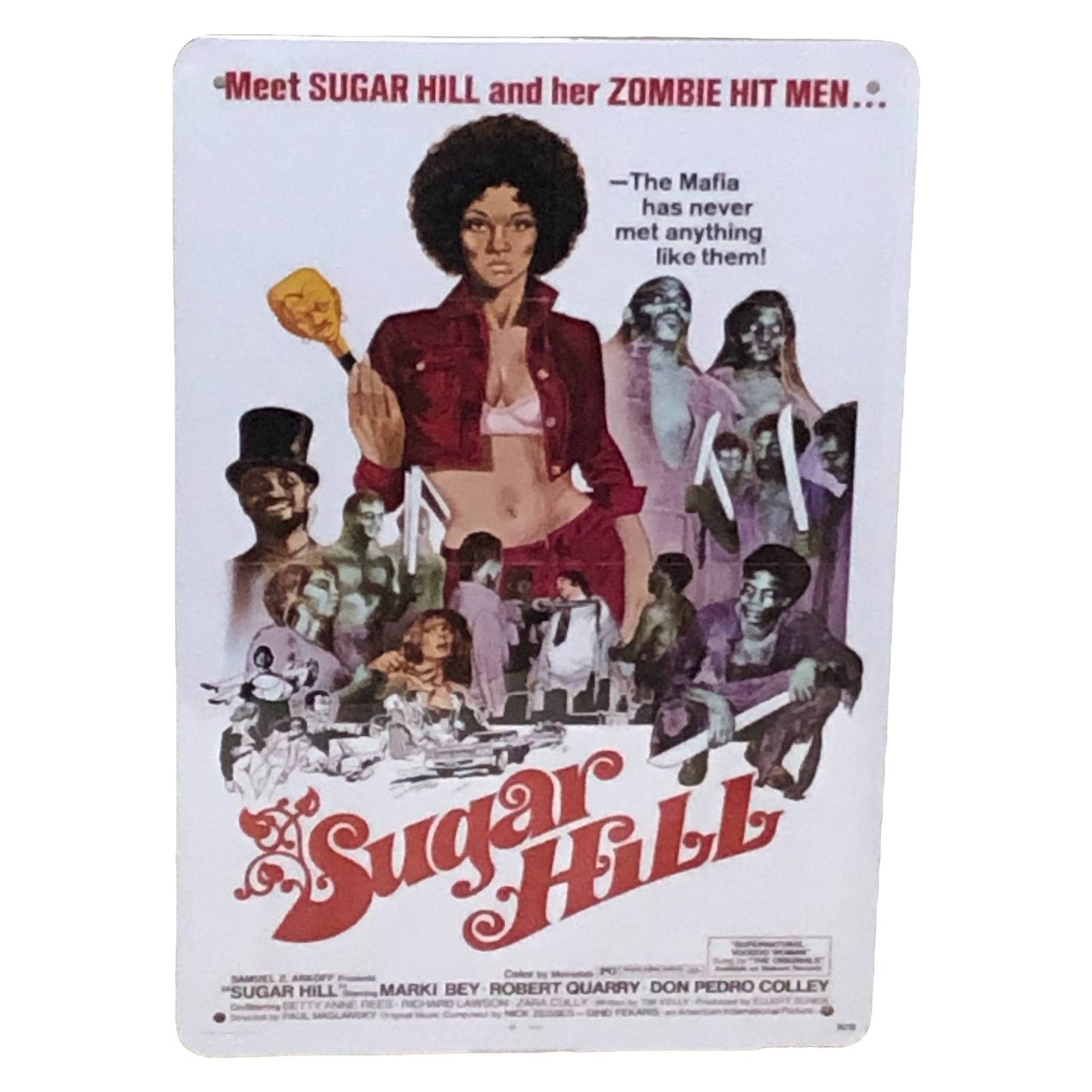 Sugar Hill Movie Poster Metal Tin Sign 8"x12"